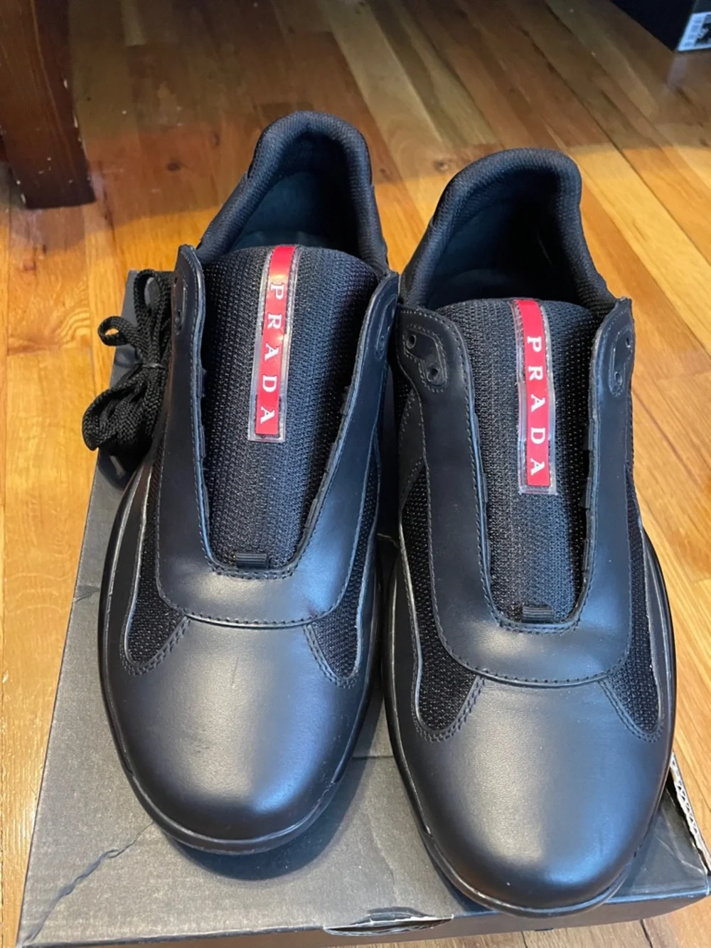 Prada America Cup Black Men's Sneakers - Picture 6 of 8